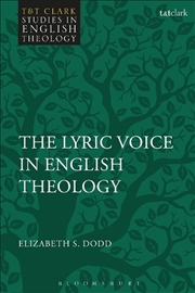 Buy The Lyric Voice in English Theology