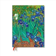 Buy Van Gogh s Irises Ultra 18-month Vertical Hardback Dayplanner 2025 (Elastic Band Closure)