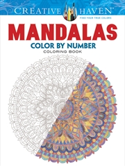 Buy Creative Haven Mandalas Color by Number Coloring Book