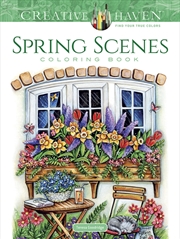 Buy Creative Haven Spring Scenes Coloring Book