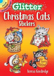 Buy Glitter Christmas Cats Stickers