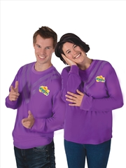 Buy Purple Wiggle Adult Costume Top - Size Std