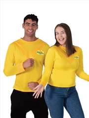 Buy Yellow Wiggle Adult Costume Top - Size Std