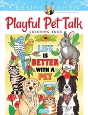 Buy Creative Haven Playful Pet Talk Coloring Book