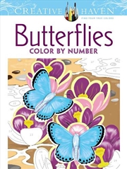 Buy Creative Haven Butterflies Color by Number Coloring Book