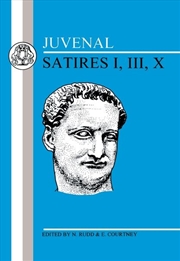 Buy Juvenal: Satires I, Iii, X 2Nd