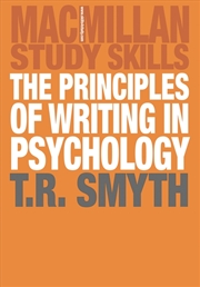 Buy The Principles Of Writing In Psychology