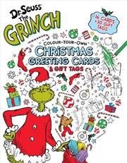 Buy Dr Seuss - Colour Your Own Greeting Cards & Gift Tags Book The Grinch