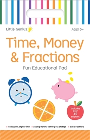 Buy Little Genius Vol. 2 - Small Activity Pad - Time, Money & Fractions