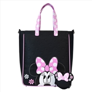 Buy Loungefly Disney - Minnie Floral Rock the Dots Tote Bag with Coin Bag