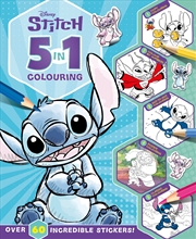 Buy Stitch: 5 In 1 Colouring (Disney)