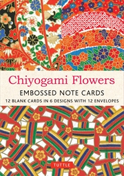 Buy Chiyogami Flowers, 12 Embossed Note Cards