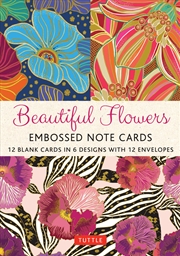 Buy Beautiful Flowers, 12 Embossed Note Cards