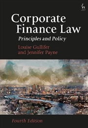 Buy Corporate Finance Law: Principles and Policy