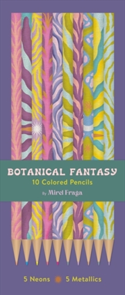 Buy Botanical Fantasy: 10 Colored Pencils : 5 Neons & 5 Metallics