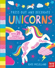 Buy Press Out and Decorate: Unicorns