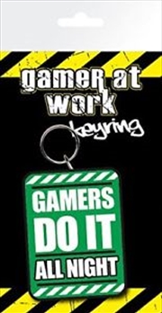 Buy Gaming All Night Keyring