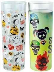 Buy Suicide Squad - Skulls and Pattern Tumbler Set of 2