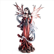 Buy Large Red Fairy Figurine With Dragon