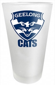 Buy AFL Frosted Glass Geelong Cats