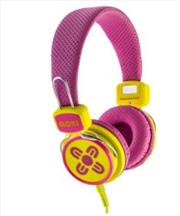 Buy Kid Safe Volume Limited Pink & Yellow Headphones