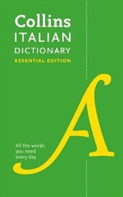 Buy Collins Italian Dictionary Essential Edition - 60,000 Translations For Everyday Use