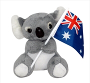 Buy 13cm Koala W/Flag