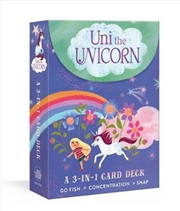 Buy Uni the Unicorn: A 3-in-1 Card Deck : Card Games Include Go Fish, Concentration, and Snap