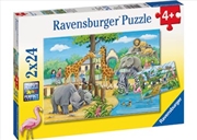 Buy Ravensburger - Welcome to the Zoo Puzzle 2x24 Piece