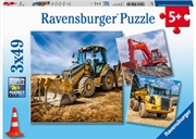 Buy Digger At Work 3x49 Piece Puzzle