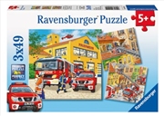 Buy Fire Brigade Run 3x49 Piece Puzzle