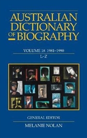 Buy Australian Dictionary of Biography V18 L-Z