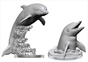 Buy WizKids - Deep Cuts Unpainted Miniatures: Dolphins