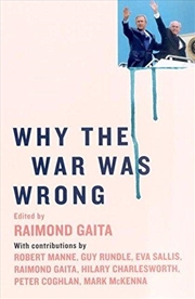 Buy Why The War Was Wrong