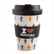 Buy I Heart Social Distancing Eco-to-Go Bamboo Cup