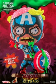 Buy Marvel Zombies - Captain America Fluorescent Cosbaby