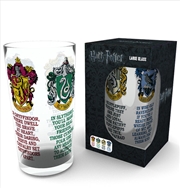 Buy Harry Potter House Crests Large Glass