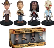 Buy The Walking Dead - Mini Wacky Wobbler 4-Pack