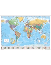 Buy World Map With Flags Poster