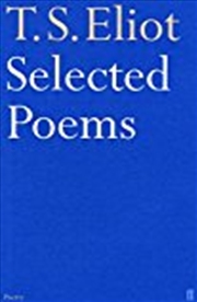 Buy Selected Poems of T. S. Eliot (Faber Poetry)