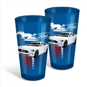 Buy Ford Mustang Coloured Conical Glasses Set of 2