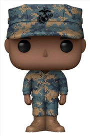 Buy US Military: Marines - Male African American Pop! Vinyl