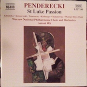 Buy Penderecki St Luke Passio