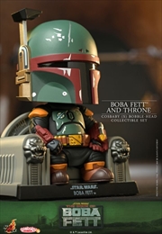 Buy Star Wars: Book of Boba Fett - Boba Fett on Throne Cosbaby Set