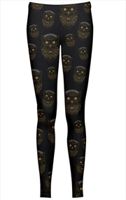 Buy Asking Alexandria Owls Leggings Size 14/16 Leggings