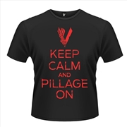 Buy Vikings Keep Calm Unisex Size Small Tshirt