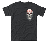 Buy Vikings Skull Front & Back Print Unisex Size Small Tshirt