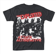 Buy The Exploited Attack Unisex Size Small Tshirt