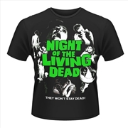 Buy Night Of The Living Dead Unisex Size Medium Tshirt