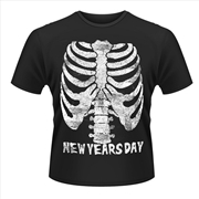 Buy New Years Day Ribcage Unisex Size Medium Tshirt